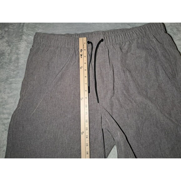 Eddie Bauer Shorts Tech Woven Pull On Mens 2X Gray Drawstring Comfy - Picture 6 of 9